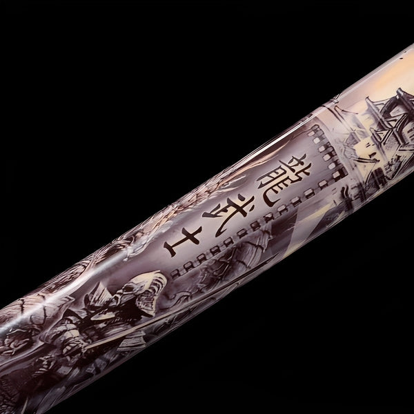 Obsidian Katana - full set on display