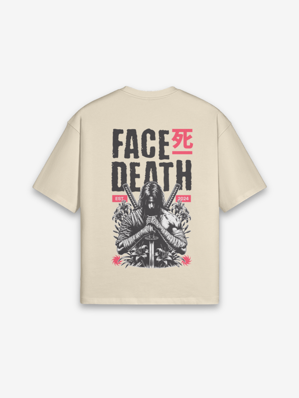 Death Face Beige T-Shirt