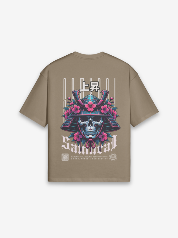 Samurai Head Brown T-Shirt