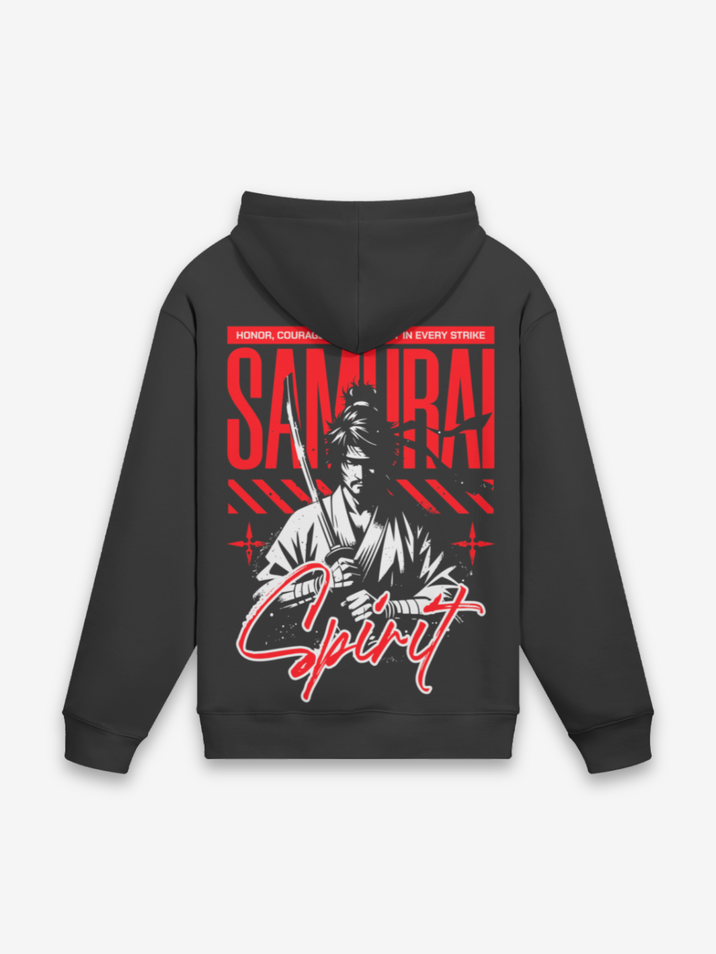 Samurai Spirit Black Hoodie