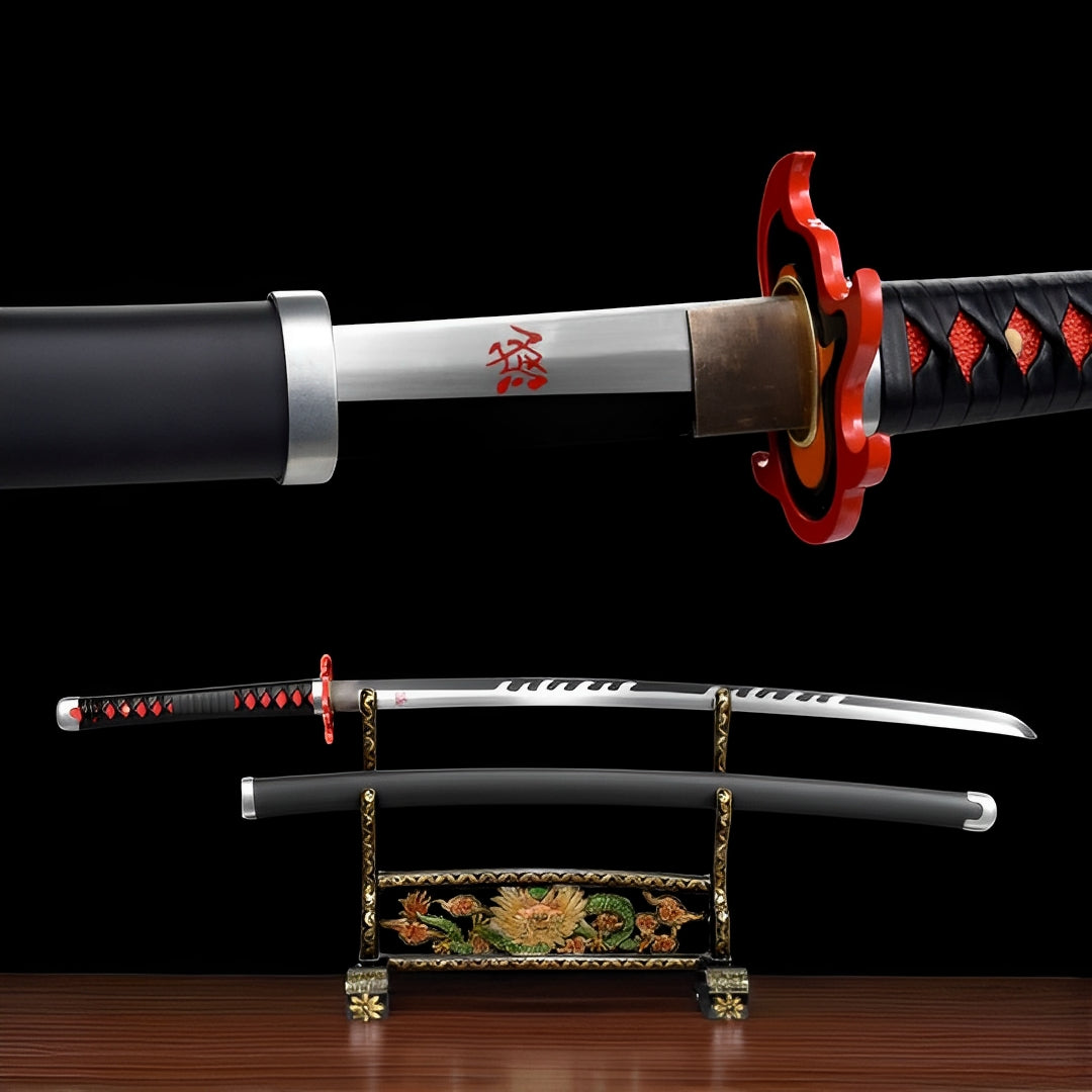 Wield the spirit of the Water Breathing style with this Tanjiro Katana replica