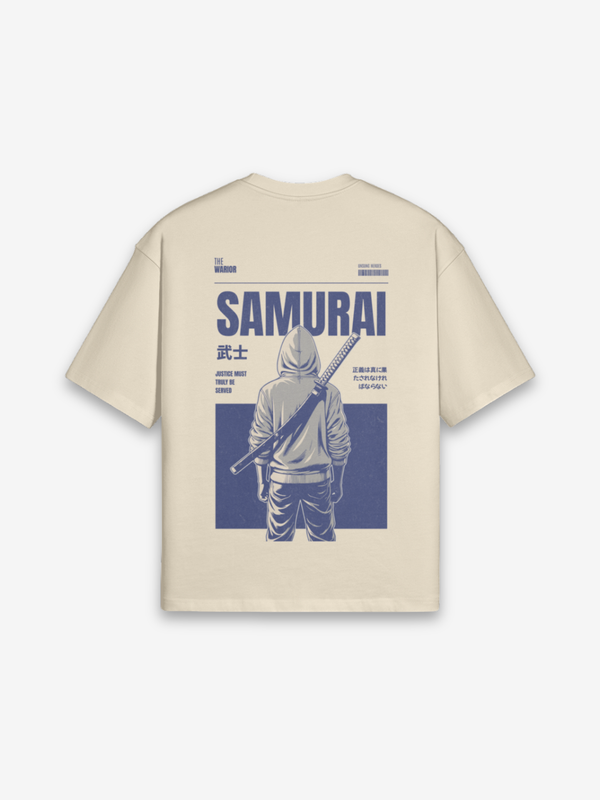 Vintage Samurai Beige T-Shirt