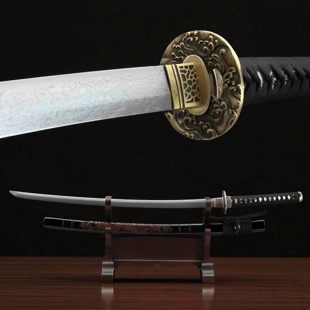 Yugure Katana (Damascus Steel) - 夕暮