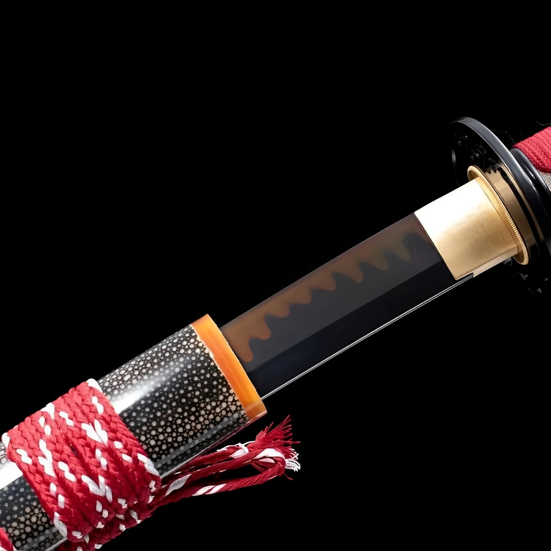 Akagane Katana (T10 Steel, Genuine Hamon & Ray Skin) - 赤金