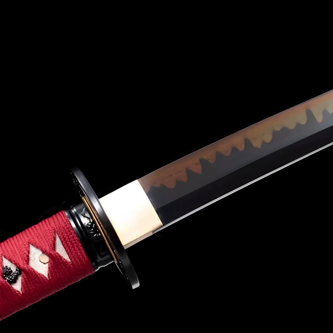 Akagane Katana (T10 Steel, Genuine Hamon & Ray Skin) - 赤金