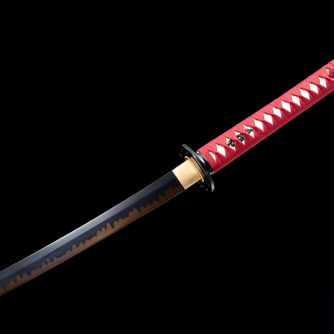 Akagane Katana (T10 Steel, Genuine Hamon & Ray Skin) - 赤金