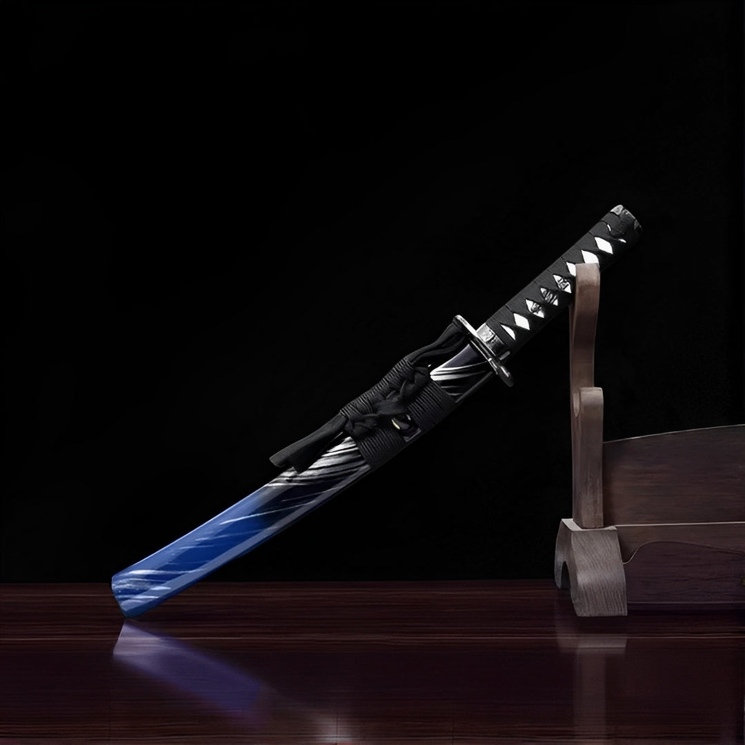The Aoto tanto brings storm-born elegance to your blade collection