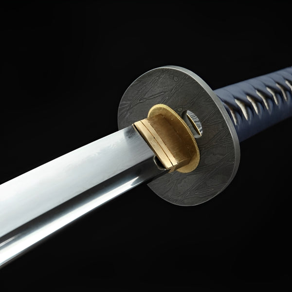 Atsu Katana (Damascus Steel & Genuine Hamon) - handle and fittings