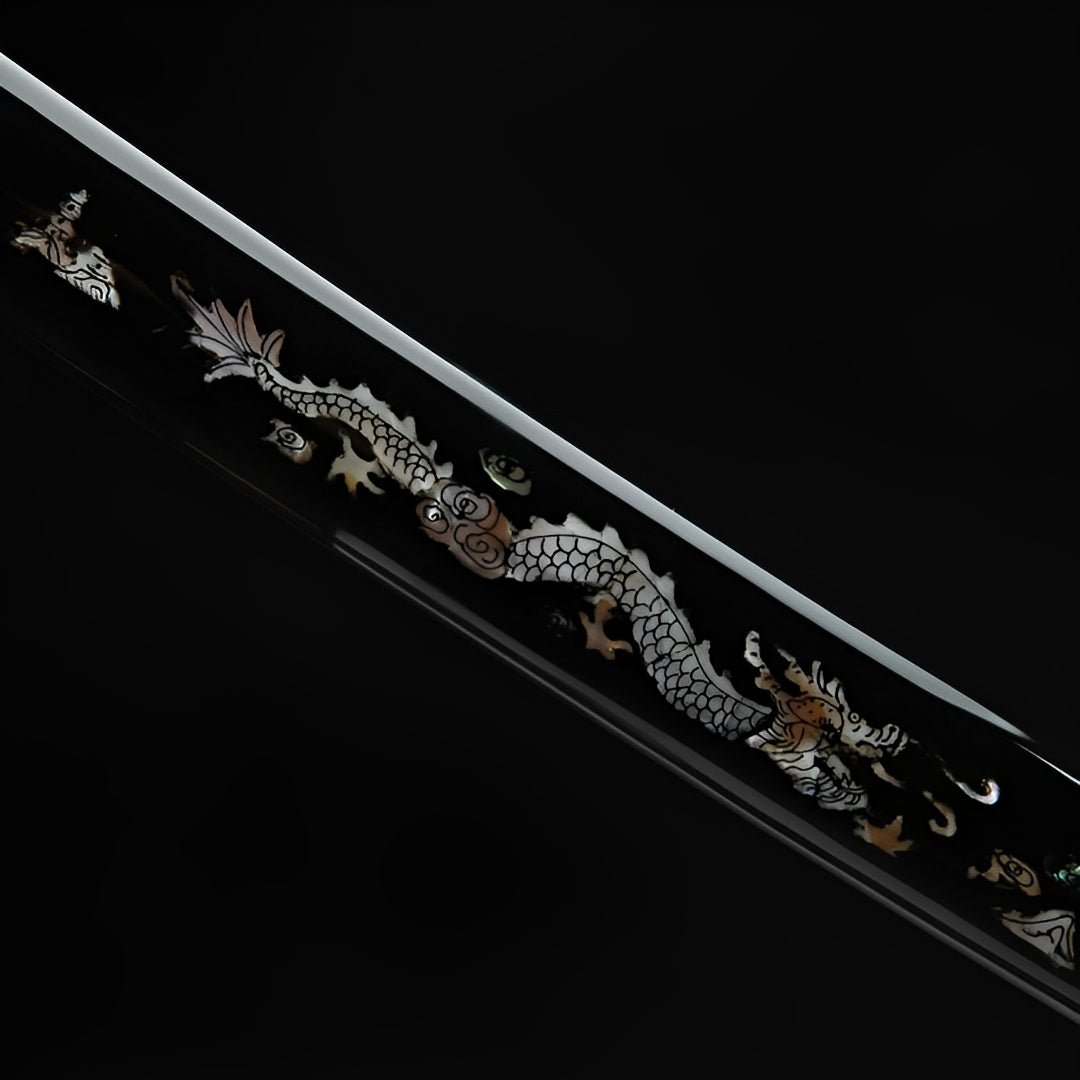 Atsu Katana (Damascus Steel & Genuine Hamon) - 竜巻