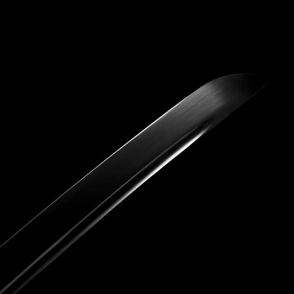 Full Black Katana - handle and fittings