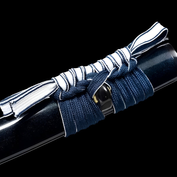Kumo Katana (T10 Steel & Hitatsura Hamon) - handle and fittings