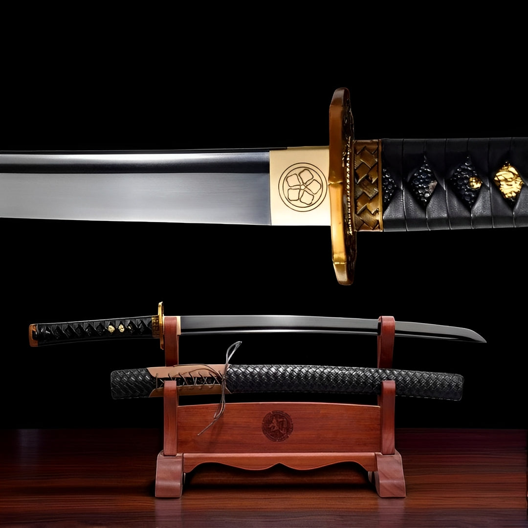 Kurohana Wakizashi Sword - 1060 Steel | Katana Corp