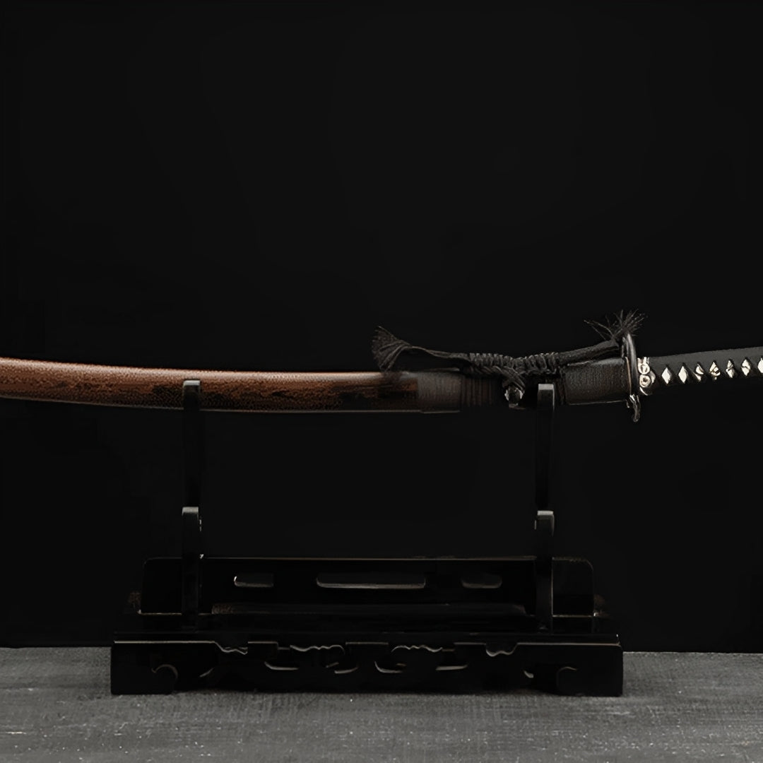 Kuroki Katana (Damascus Steel & Genuine Hamon) - 黒木刀