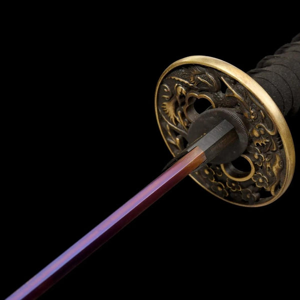 Purple Blade Katana - full set on display