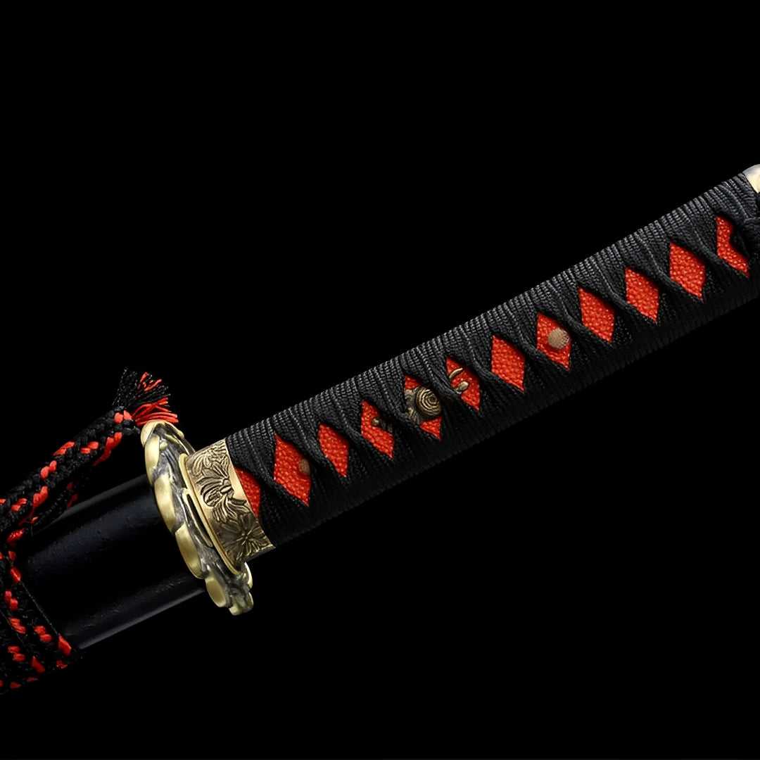 Shinku Wakizashi (Damascus Steel) - 真紅の