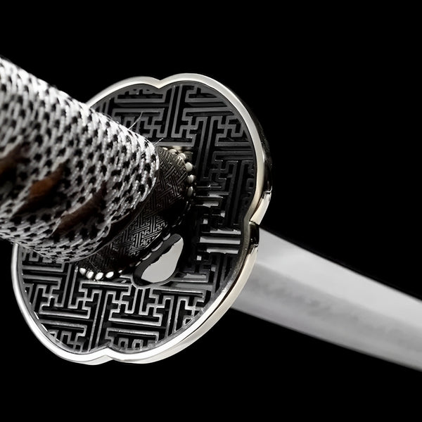 Shirokuro Katana (T10 Steel & Hamon) - blade detail