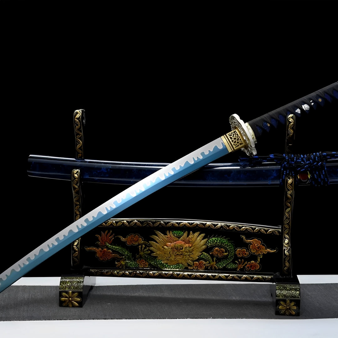 Aonami Wakizashi (T10 Steel) - 青波