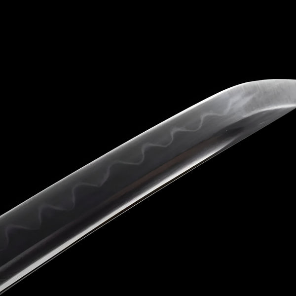 Tsukihana Wakizashi (T10 Steel) - full set on display