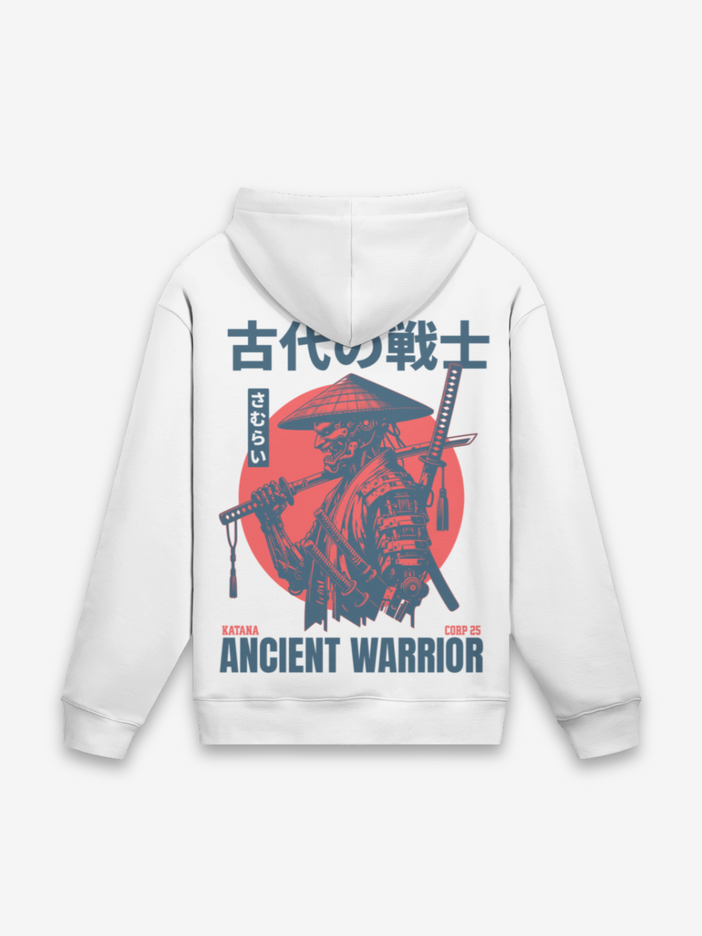 Ancient Warrior White Hoodie