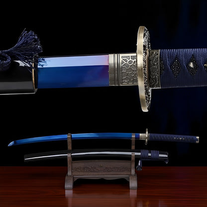 Wield the might of the Blue Dragon Katana, a sword of power and grace