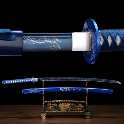 Blue Sakura Katana