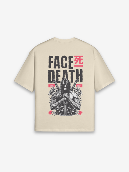Death Face Beige T-Shirt