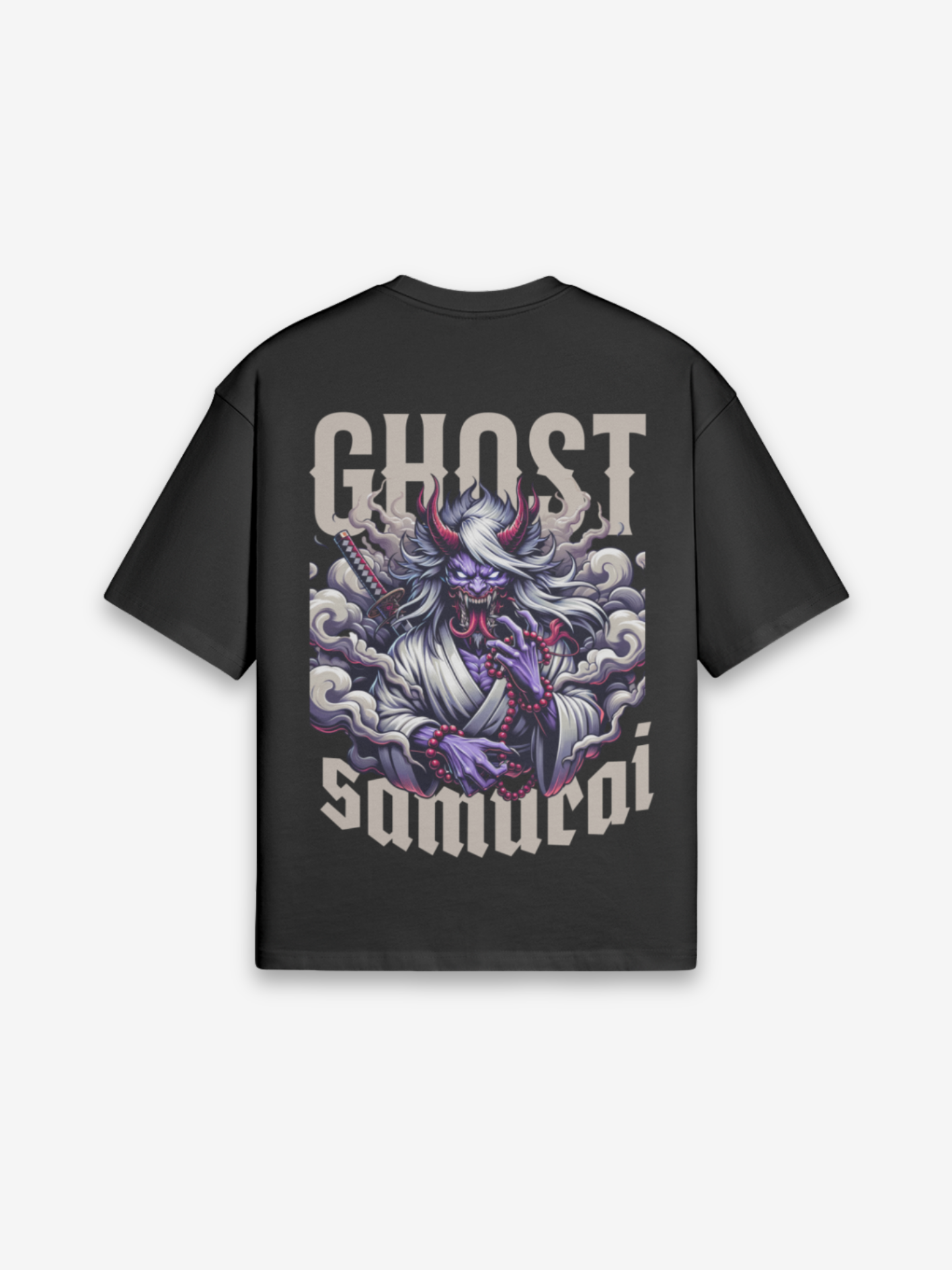Ghost Samurai Black T-Shirt