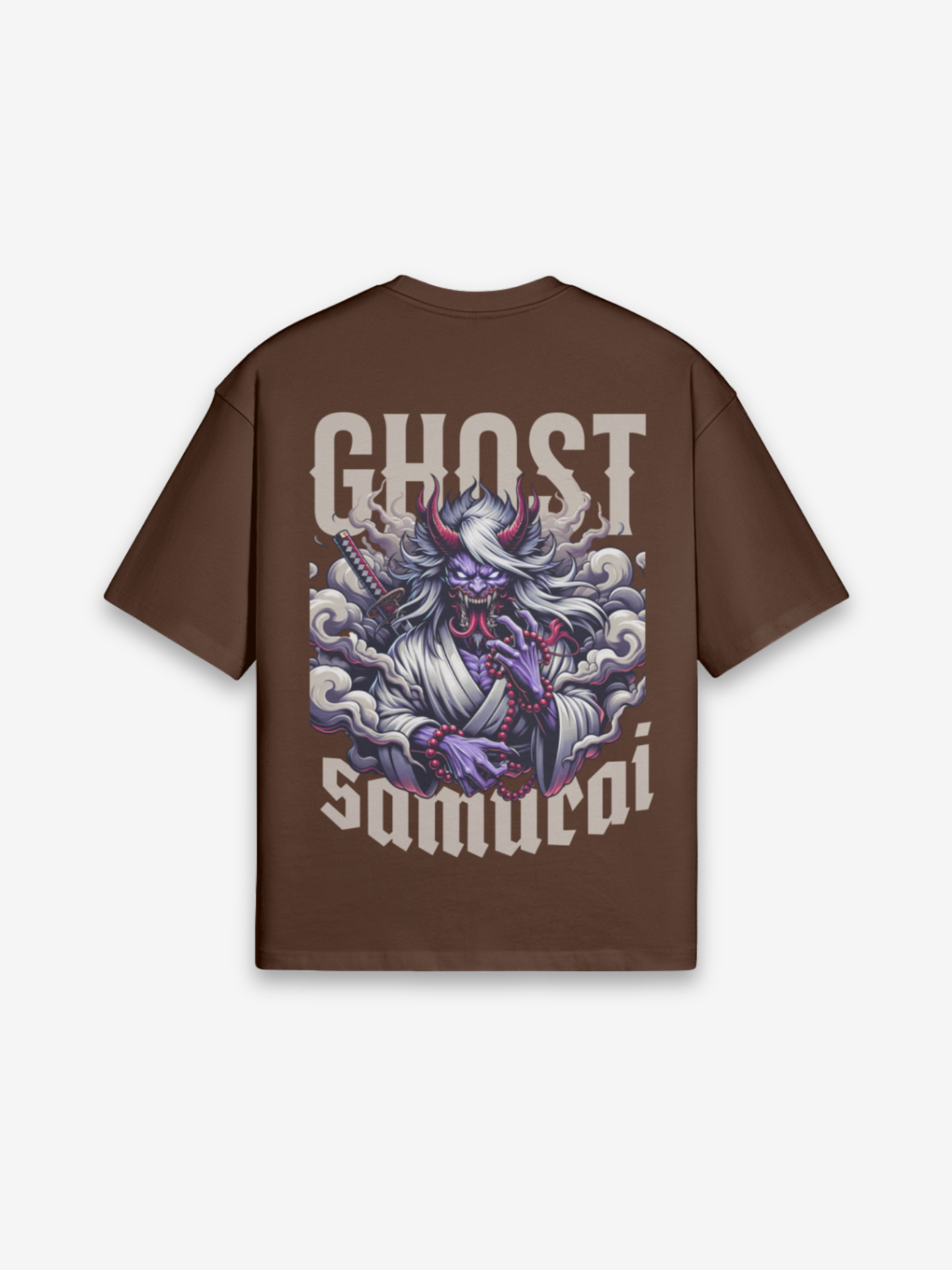 Ghost Samurai Brown T-Shirt