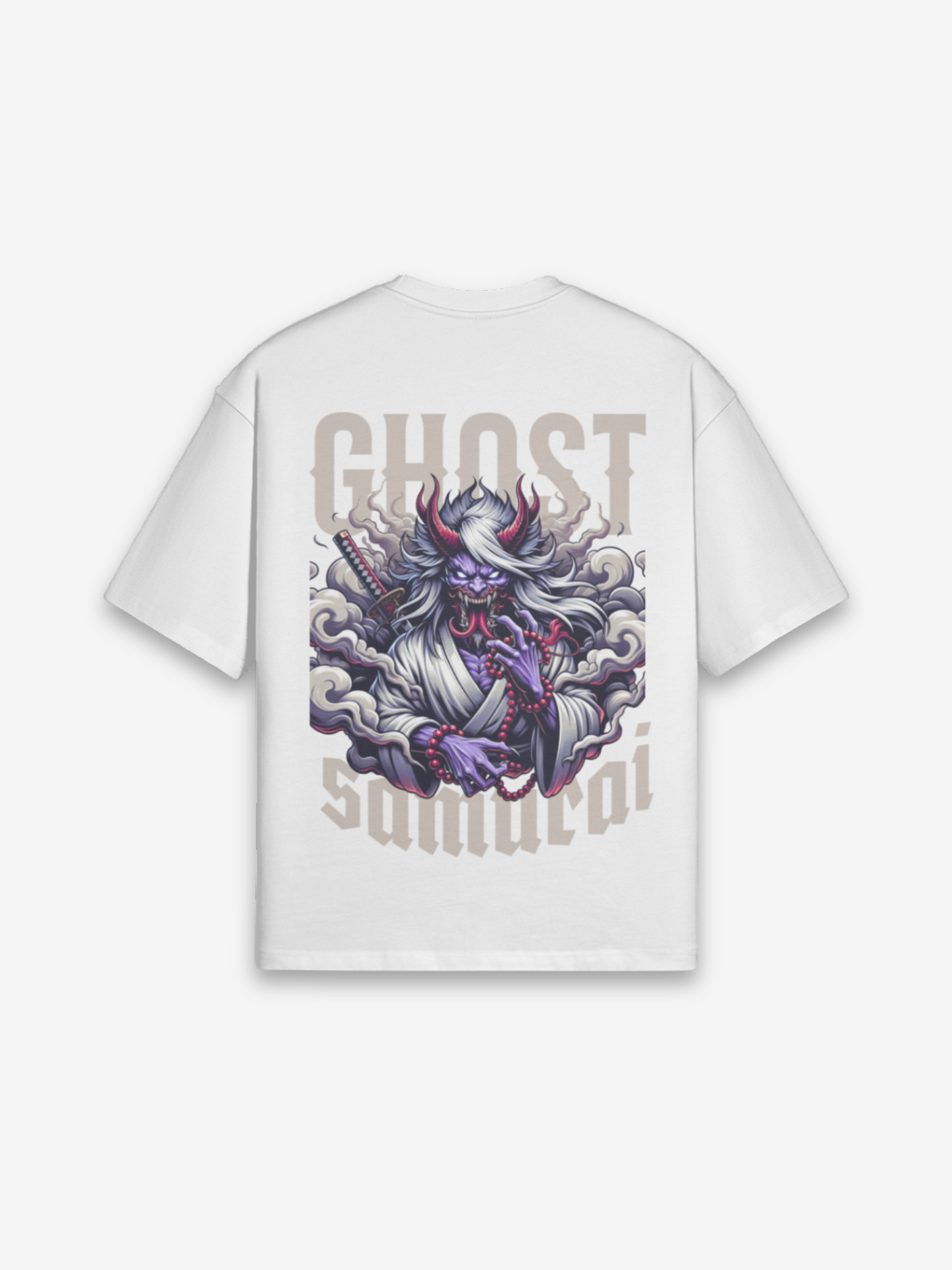 Ghost Samurai White T-Shirt
