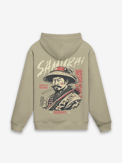 Old Samurai Brown Hoodie