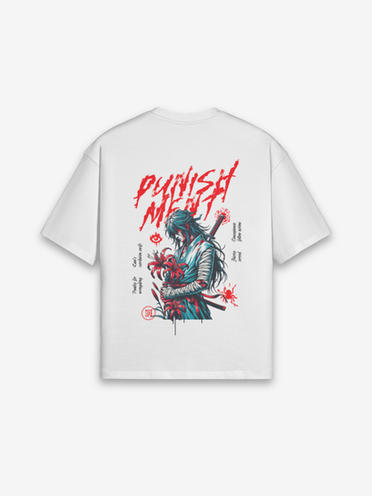 Punishment Samurai White T-Shirt