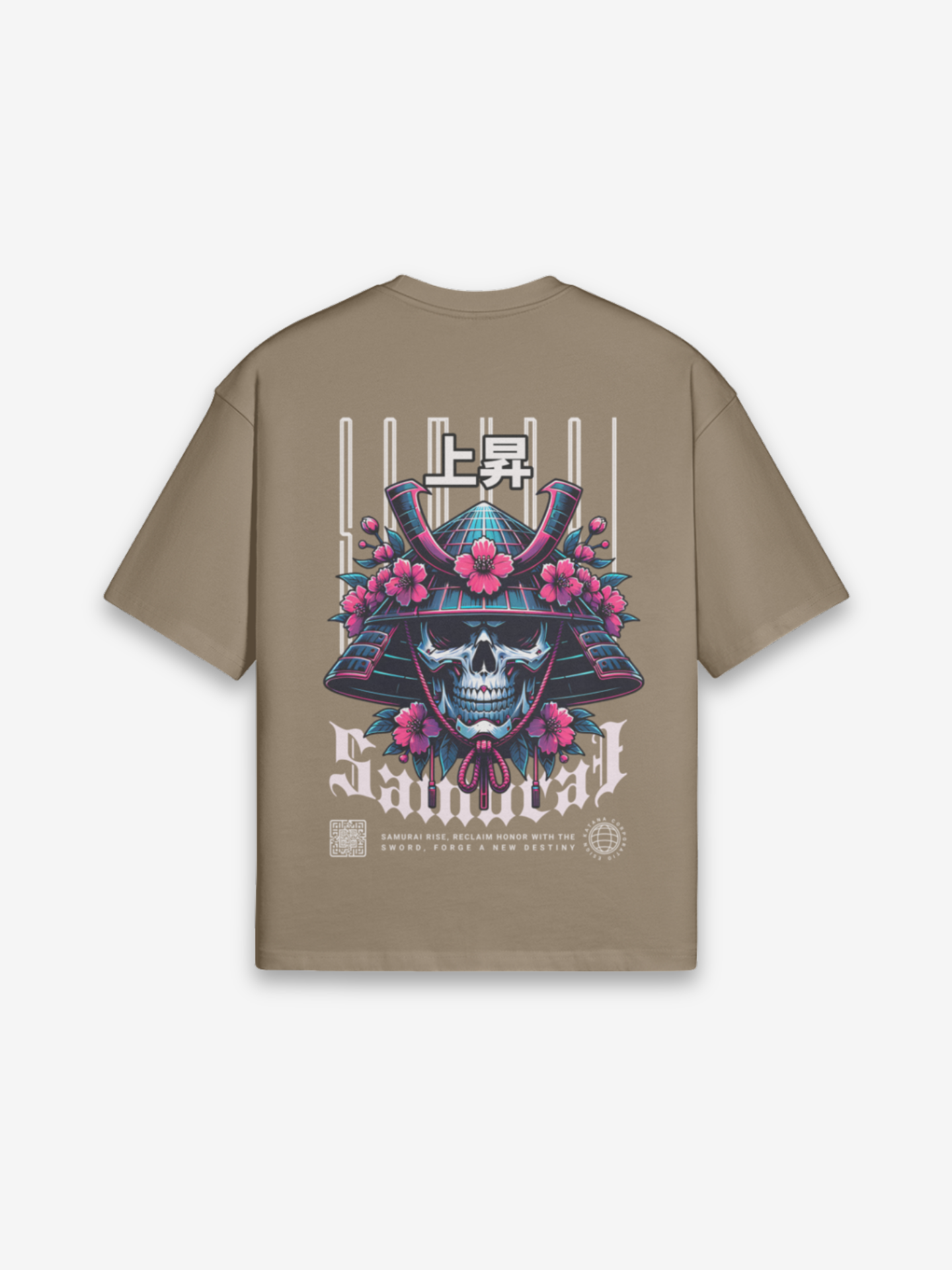 Samurai Head Brown T-Shirt
