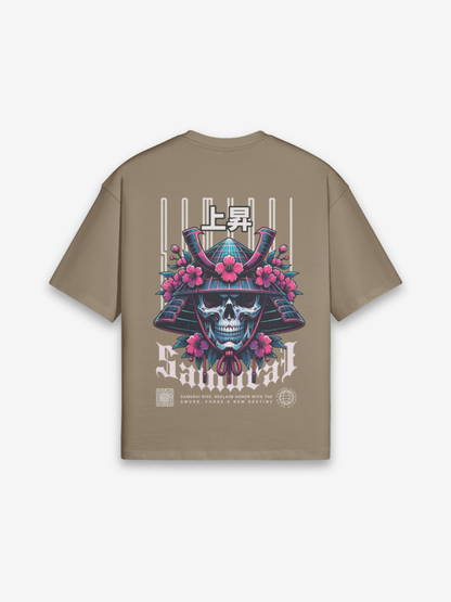 Samurai Head Brown T-Shirt