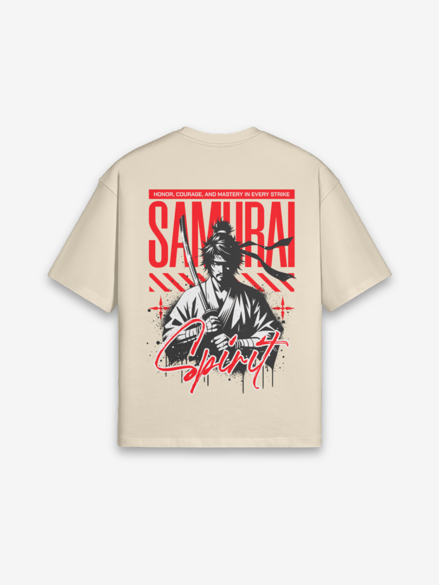 Samurai Spirit Beige T-Shirt