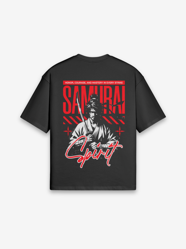 Samurai Spirit Black T-Shirt