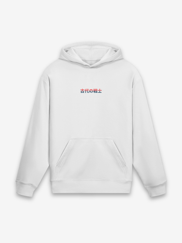 Ancient Warrior Hoodie - full set on display