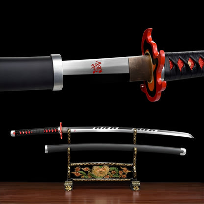 Wield the spirit of the Water Breathing style with this Tanjiro Katana replica