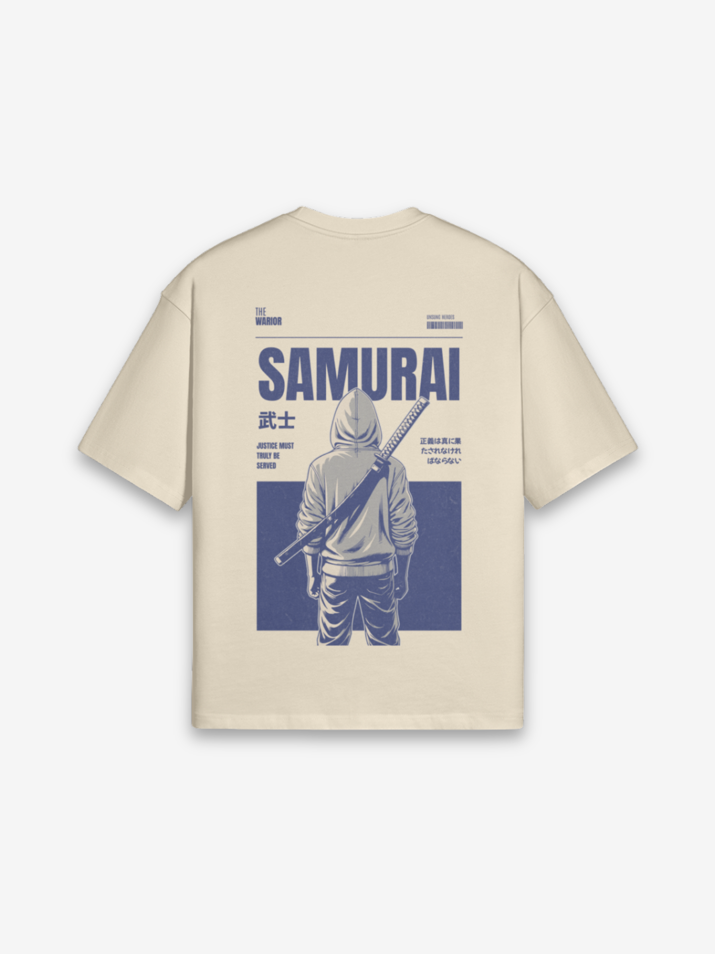 Vintage Samurai Beige T-Shirt