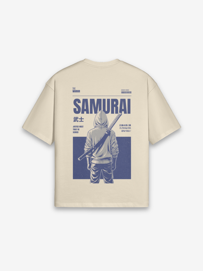Vintage Samurai Beige T-Shirt