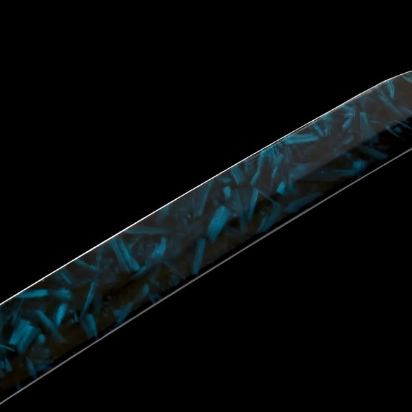 Blue Blade Katana - blade detail