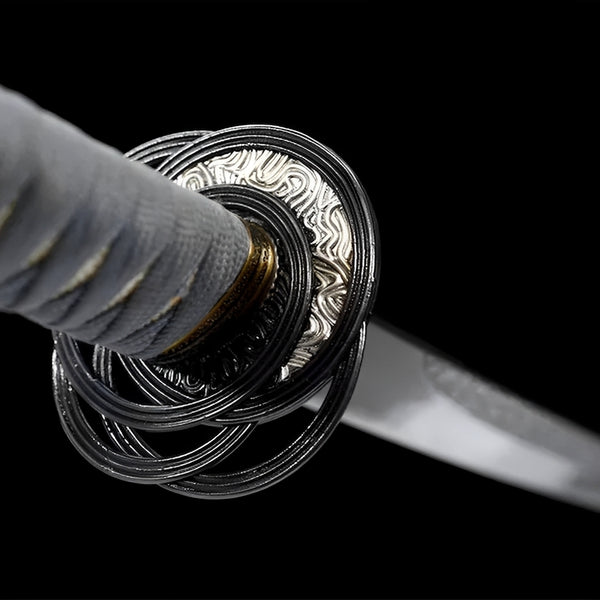 Elden Ring Katana (Damascus Steel & Hamon) - blade detail