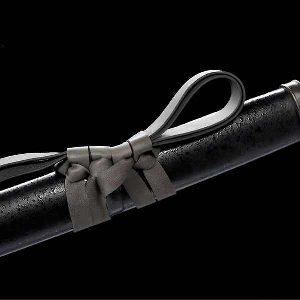 Elden Ring Katana (Damascus Steel & Hamon) - full set on display