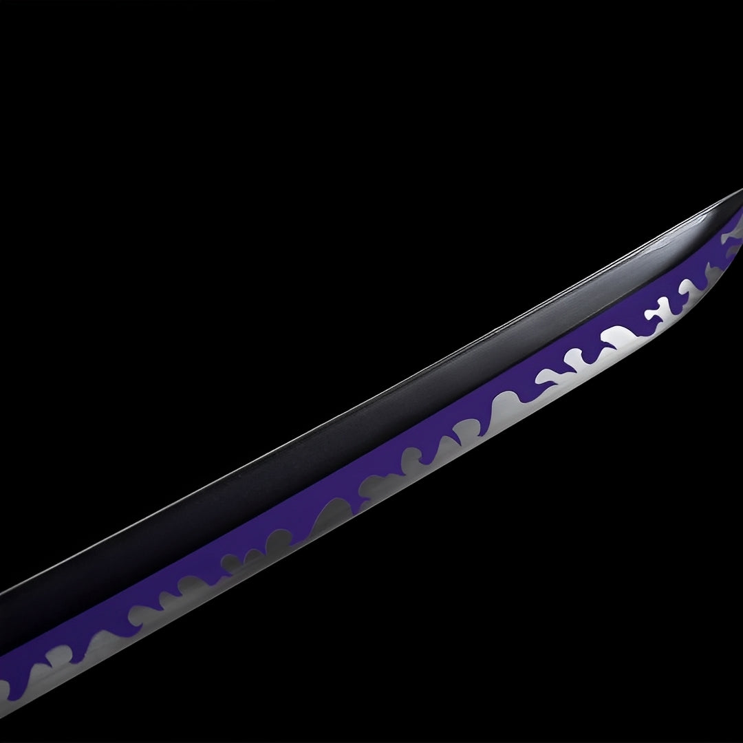Purple Enma blade with a white wave pattern
