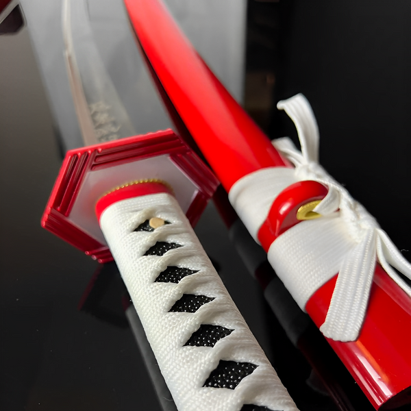 Giyu Tomioka Katana (Demon Slayer) - full set on display