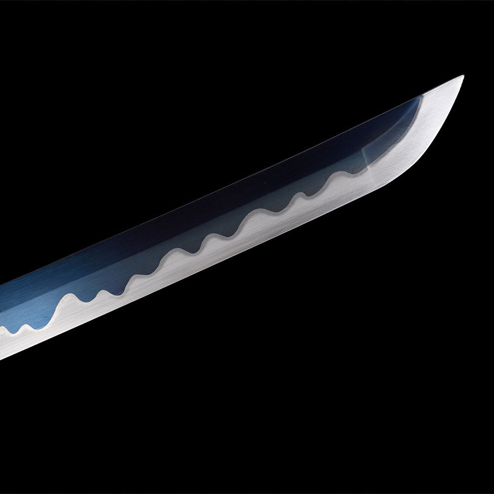 Blue and silver blade from the 9260 Steel 1 custom katana option