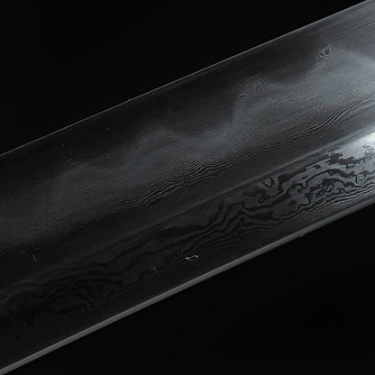 Kuroki Katana (Damascus Steel & Genuine Hamon) - 黒木刀