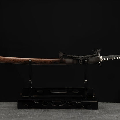 Kuroki Katana (Damascus Steel & Genuine Hamon) - 黒木刀