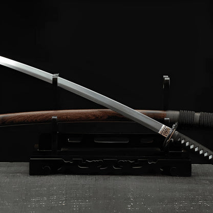 Kuroki Katana (Damascus Steel & Genuine Hamon) - 黒木刀