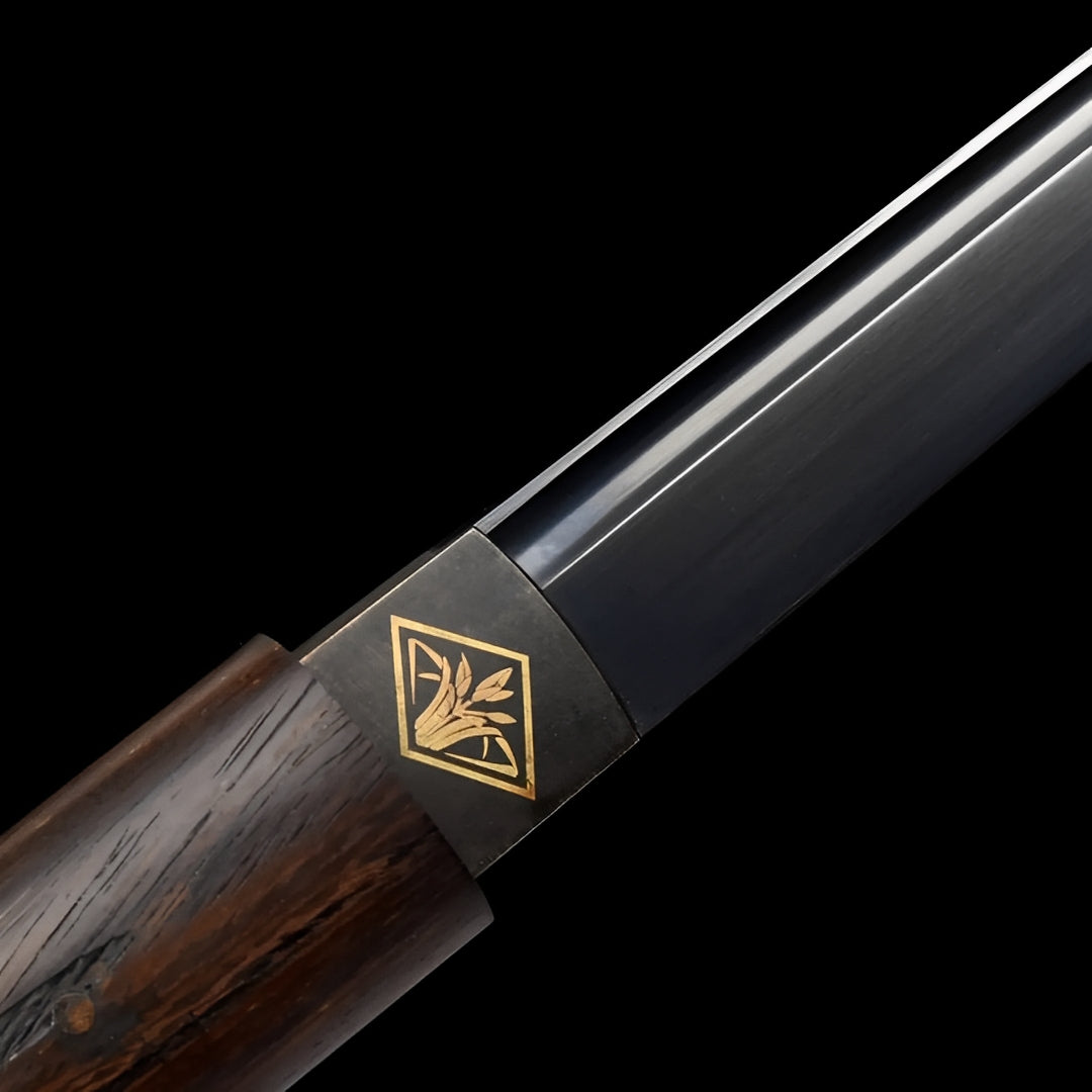 Kagehana ninjato blade and rosewood fittings