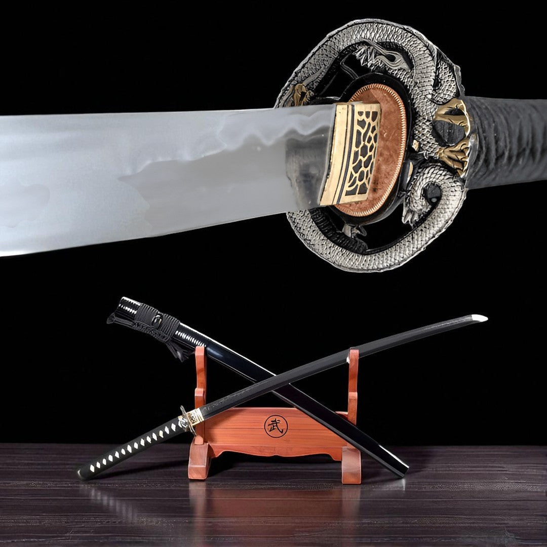 Ryūjin Katana (T10 Damascus Steel & Genuine Hamon) - 竜神